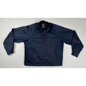 London Fog Calibre Cloth Navy Harrington Jacket 42 Regular Made in USA